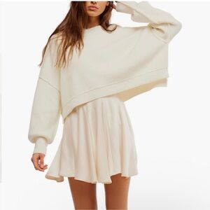 Free People East Street Crop Pullover Sweater Size S